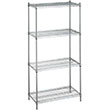 R&B Wire Stationary Adjustable Metal Linen Rack - 4 Wire Shelves