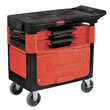 Rubbermaid Commercial Trades Cart with Locking Cabinet - Gray