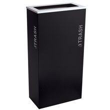 17 Gallon Trash Receptacle - Pebble Black EXC-RC-KD17-T-BT-PBG