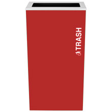 Ex-Cell RC-KD17-T-RBX Trash Recycling Receptacle Container - 17 Gal - Red
