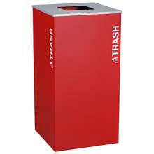 Ex-Cell RC-KD36-T-RBX Trash Recycling Receptacle Container - 36 Gal - Red