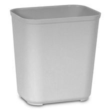 7 Gallon Fire Resistant Fiberglass Waste Container - Gray