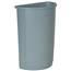 Untouchable Half Round Trash Container - 21 Gallon - Gray
