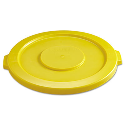 2631 Brute Round Trash Can Lid - 32 Gallon - Yellow