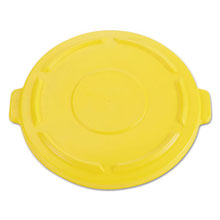 Brute Round Trash Can Self Draining Lid - 44 Gallon - Yellow