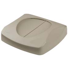 Swing Top Lid for Untouchable Recycling Center, 16" Square, Beige                  