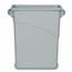 Slim Jim Rectangular Waste Container w/ Handles - 15.88 Gallon