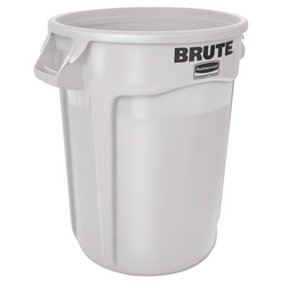 Brute Round Container - 10-Gallon Size - White