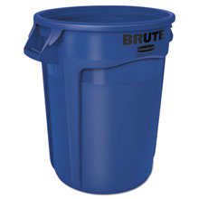 Brute Round Refuse Container - Blue - 32 Gallon RCP2632BLU                                        