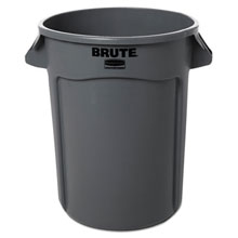 BRUTE Round Trash Can - Gray - 32 Gallon