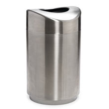 Eclipse Open Top Round Waste Receptacle, Stainless Steel - 30 Gallon RCPR2030SSPL                                      