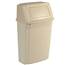 Rubbermaid [7822] Slim Jim® Wall Mounted Garbage Container - 15 Gallon - Beige