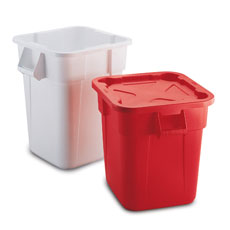 Square Trash Cans by Rubbermaid Commercial