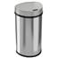 13 Gal. Semi-Round Automatic Trash Can - Stainless Steel HLS13HX