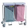R&B Wire Double Easy Access Deluxe Metal Laundry Hamper