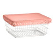 R&B Wire Laundry Cart Antimicrobial Cover Cap - Mauve