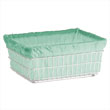 R&B Wire Laundry Cart Antimicrobial Basket Liner - Green