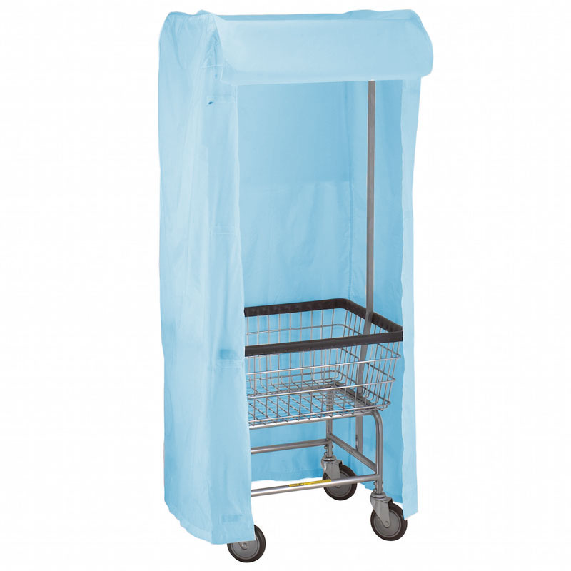R&B Wire Metal Laundry Cart Rack Frame & Nylon Cover - Blue