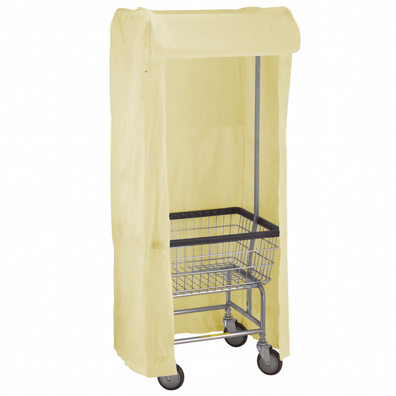 R&B Wire [151] Wire Frame Metal Laundry Cart Rack Frame & Nylon Cover - Yellow