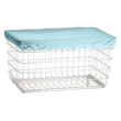 R&B Wire F Basket Laundry Cart Nylon Cover Cap - Blue
