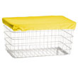 R&B Wire F Basket Laundry Cart Nylon Cover Cap - Bright Yellow