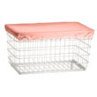 R&B Wire Laundry Cart Antimicrobial Cover Cap - Mauve