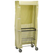 R&B Wire [251] Wire Frame Metal Laundry Cart Rack Frame & Nylon Cover - Yellow