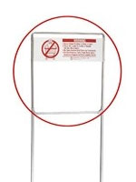 R&B Wire Metal Laundry Cart Rack Extender Sign