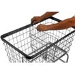 R&B Wire [F/DIVIDER] Metal Laundry Cart Adjustable & Removable Divider - Chrome