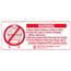 R&B Wire [902] Metal Laundry Cart Basket Warning Sign