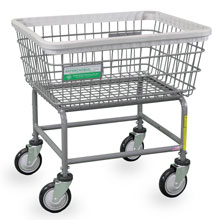 Antimicrobial Wire Frame Laundry Cart - 2.5 Bushel
