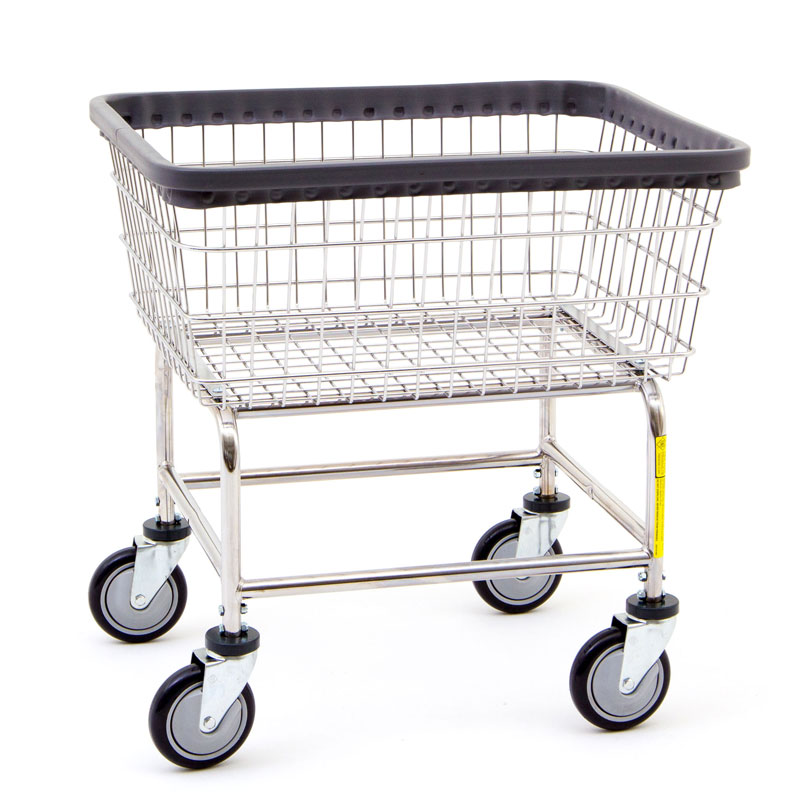 R&B Wire 100E Standard Wire Frame Metal Laundry Cart