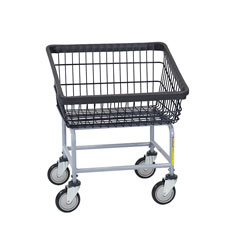 R&B Wire 100T Front Load Wire Frame Metal Laundry Cart