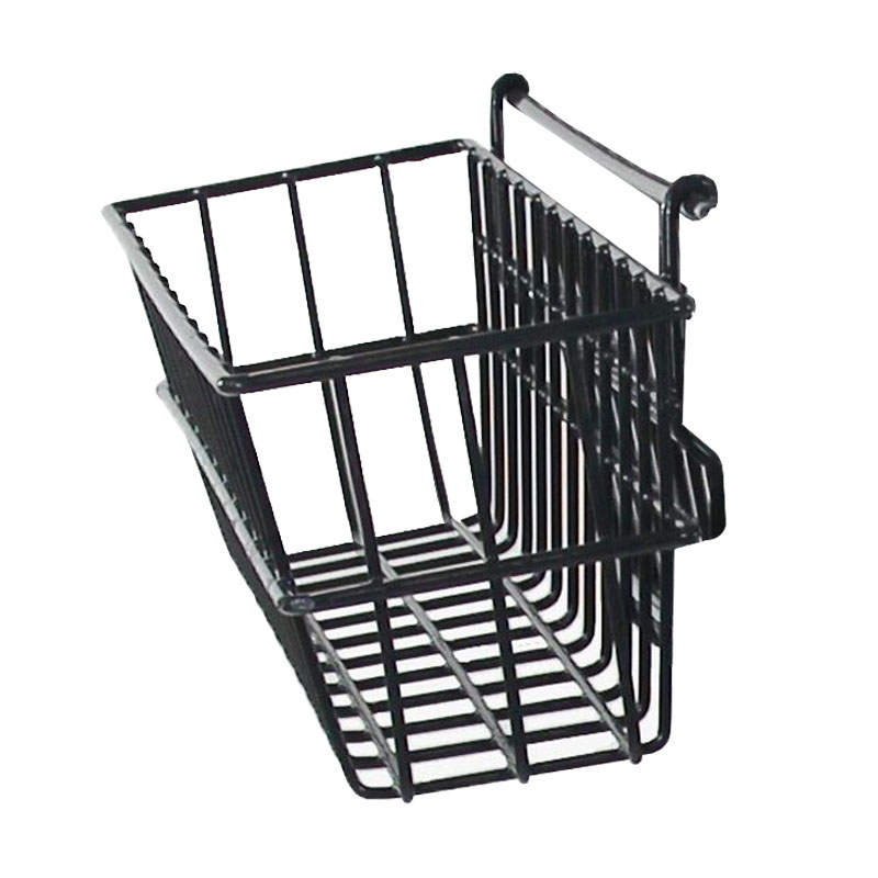 R&B Wire [2260] Wire Frame Metal Car Wash Towel Cart Accessory Basket - Chrome