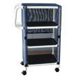 325-3C PVC Plastic Frame 3-Shelf Linen Cart