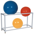 MJM International [7020] 7000 Series PVC Plastic Stationary Therapy Ball Storage Rack - 6+ Ball Capacity