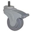 Single Wheel Heavy Duty Plastic Total Lock Casters - (4) 5" Dia.