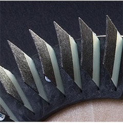 100 Grit Concrete Polyblade Black - 11 Blade Pieces - Diambrush