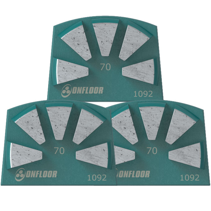 Quick Tool XT5 Segments Diamonds - 70 Grit - 3 Pack OF-298972