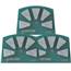 Quick Tool XT5 Segments Diamonds - 70 Grit - 3 Pack OF-298972