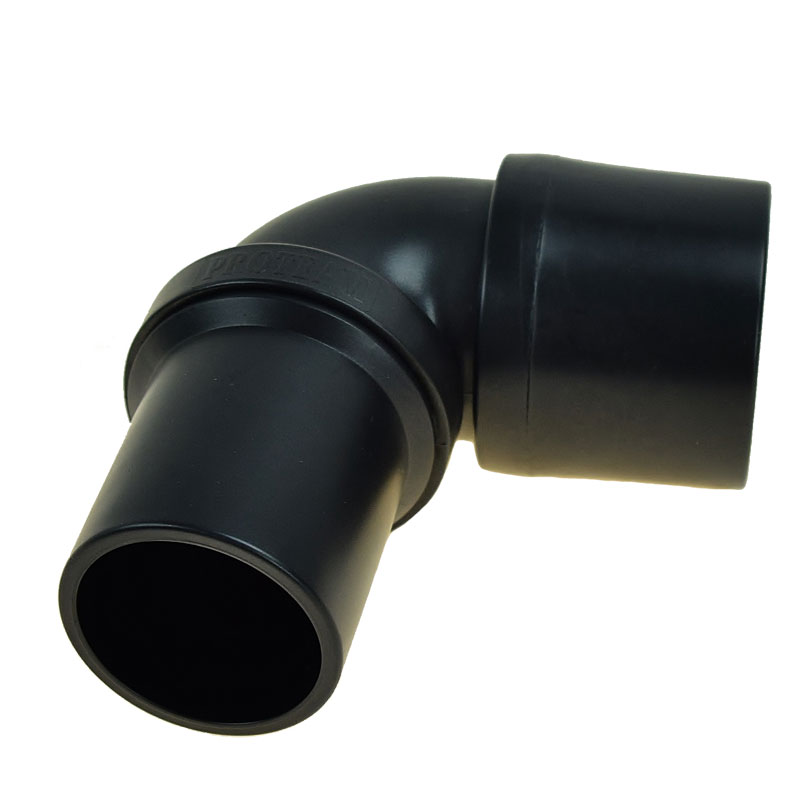 Politra Girevole 90° Per Aspirapolvere ProTeam – Sostituisce 101928 – Diametro 1,5″ – Doppio Polsino Nero