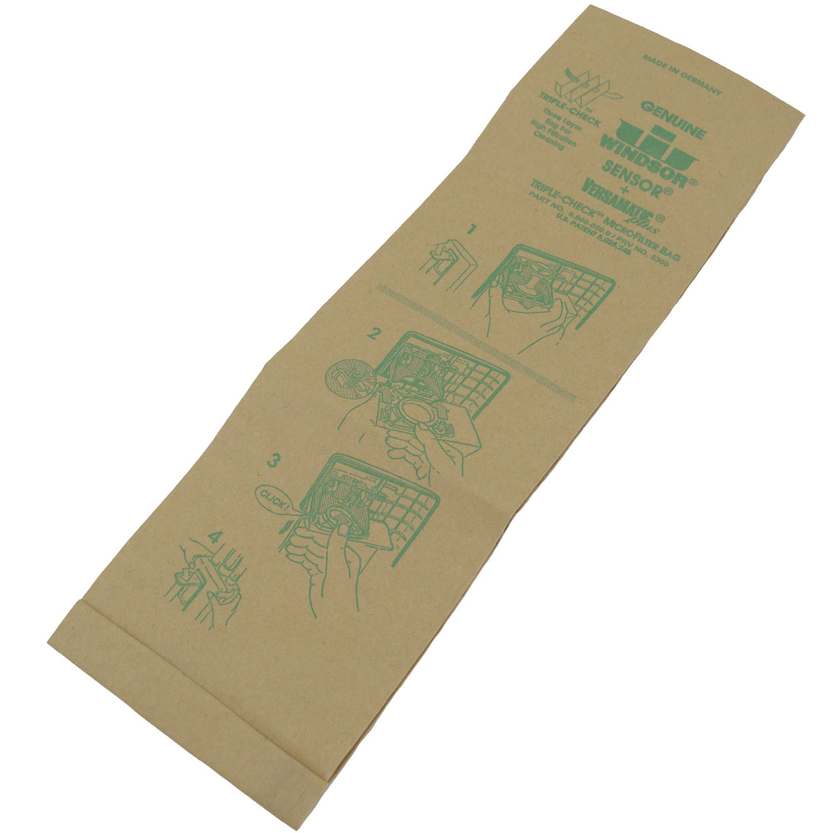 Genuine Windsor Triple Check Microfilter Bag 5300 Sensor and Versa Pack/10 Bags 