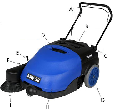 Clarke BSW 28 Floor Sweeper