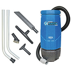 Sandia HEPA Raven 10-Qt. Commercial Backpack Vacuum with 5-Piece Standard Tool Kit SAN-20-3001