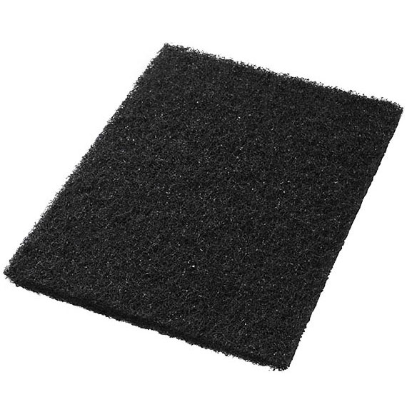 Black Stripping Floor Pads - (5) 14