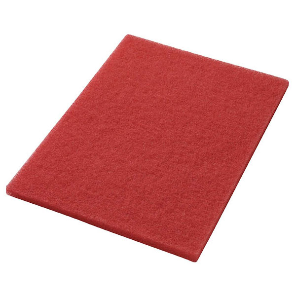 Red Buffing Floor Pad - (5) 14