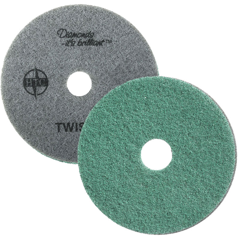 Twister Green Polishing Floor Pad - 3000 Grit - (2) 20