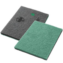 Twister Green Polishing Floor Pad - 3000 Grit - (2) 14" x 20" AMCO-43551420