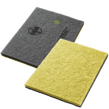 Twister Yellow Polishing Floor Pad - 1500 Grit - (2) 14" x 28" AMCO-43541428