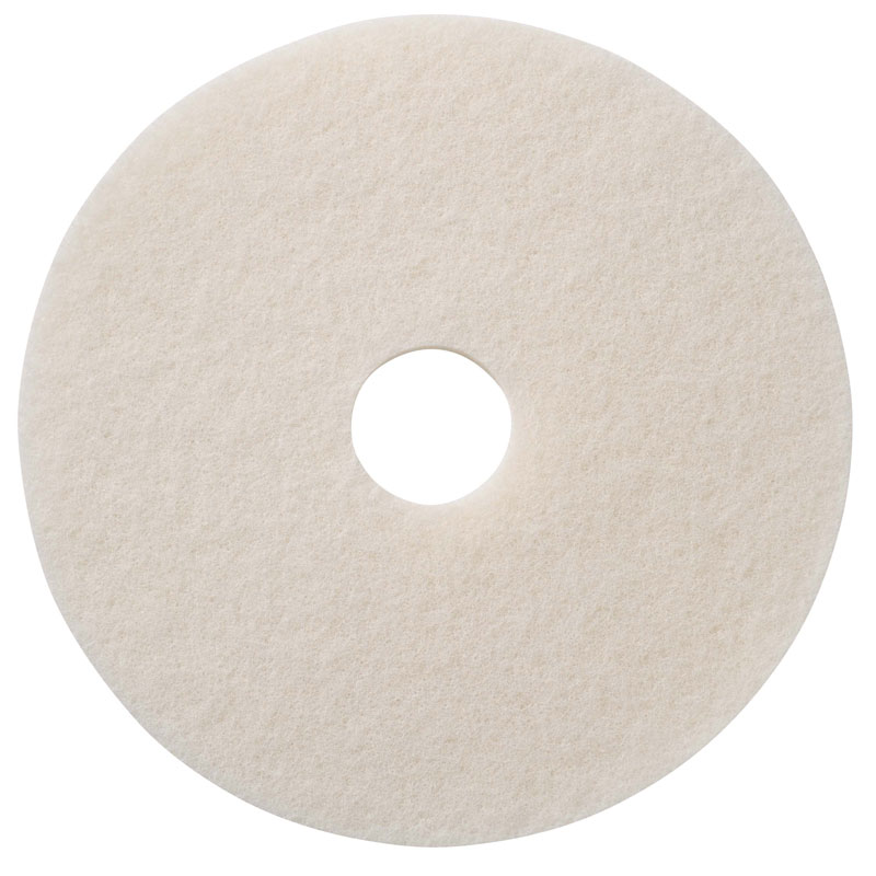 White Polishing Floor Pad - (5) 18